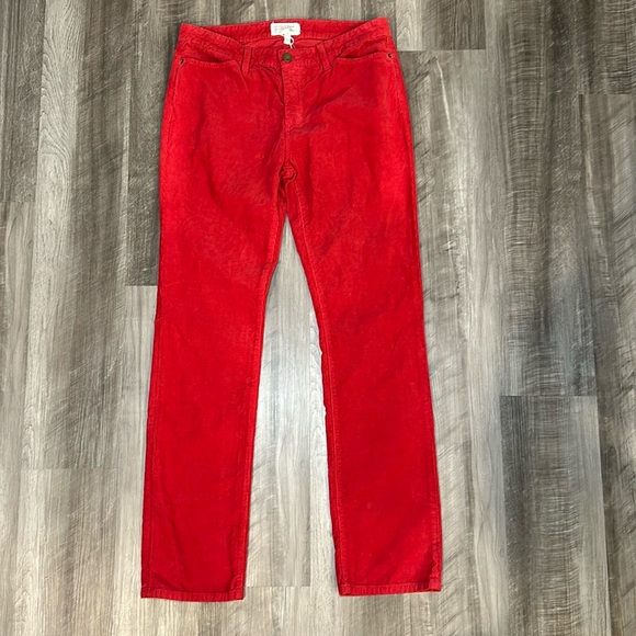Current/Elliott Denim - Current/Elliott Charlotte Gainsbourg Slim Straight Corduroy Jeans - 32